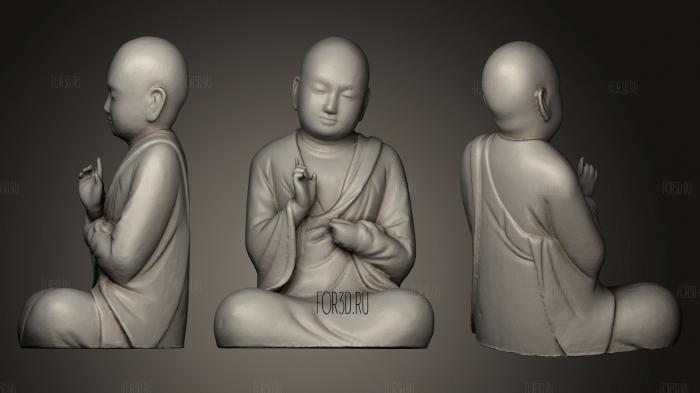 Chinese monk stl model for CNC
